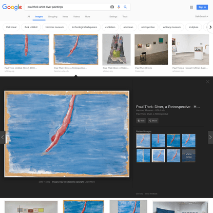 paul thek artist diver paintings - Google Search