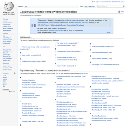 Category:Automotive company timeline templates - Wikipedia
