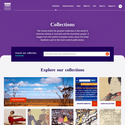 Collections | National Library of Australia