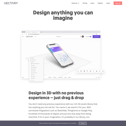 Design anything in your browser - Vectary