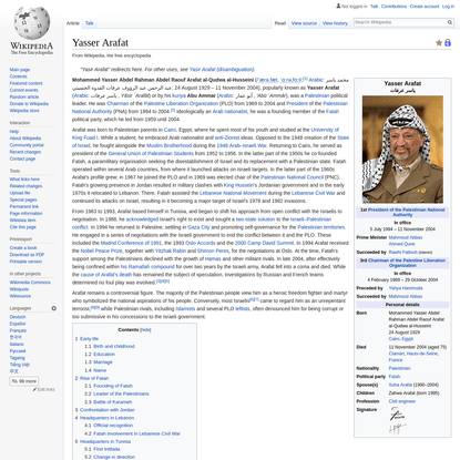 Yasser Arafat - Wikipedia