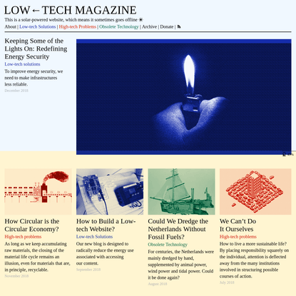 LOW←TECH MAGAZINE