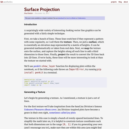 Surface Projection