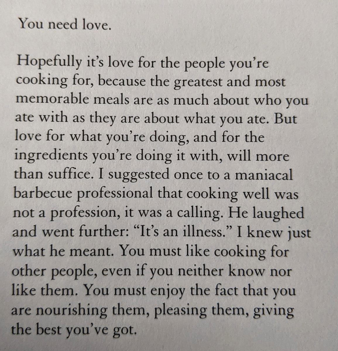 Anthony Bourdain on Love