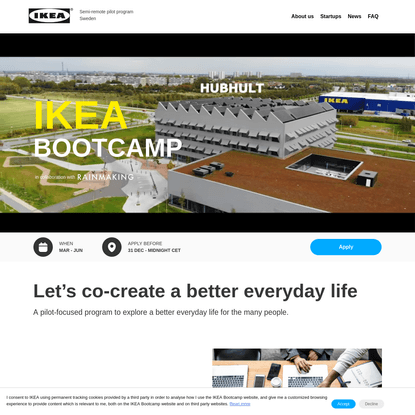 IKEA Bootcamp - in collaboration with Rainmaking