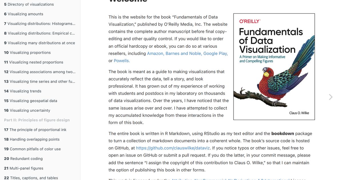 Fundamentals of Data Visualization | Are.na