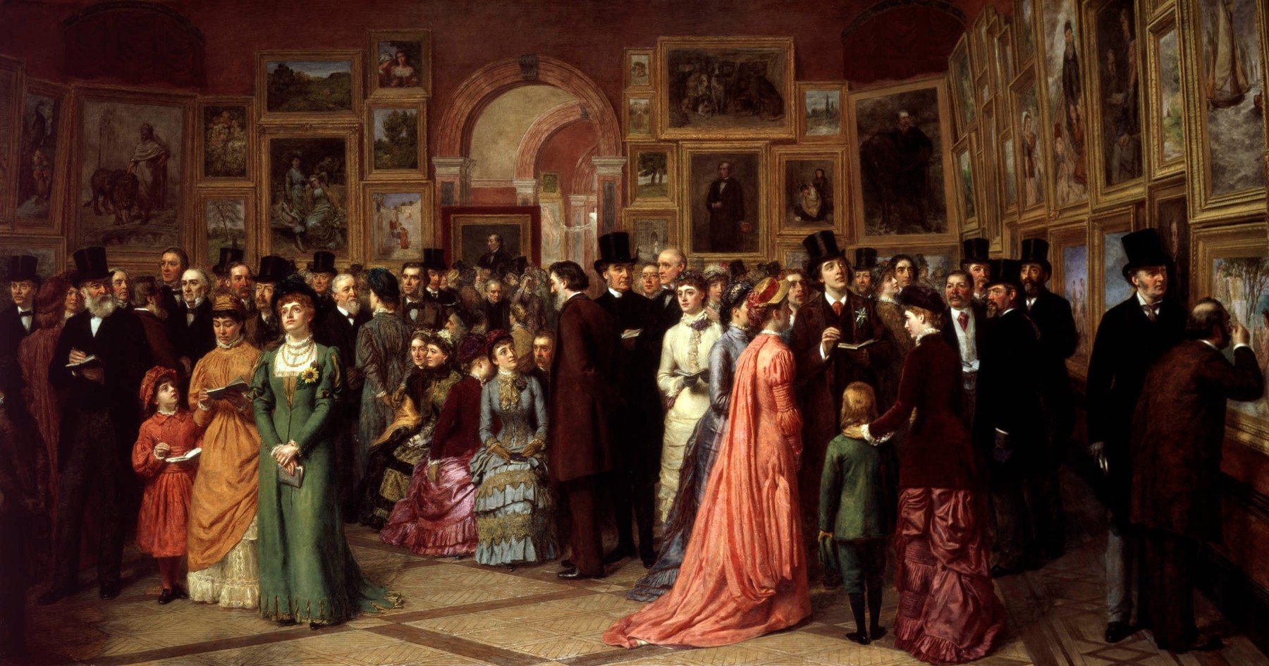 A Private View at the Royal Academy, 1881