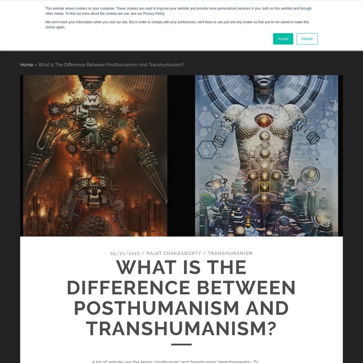 What Is The Difference Between Posthumanism And Transhumanism? — Are.na