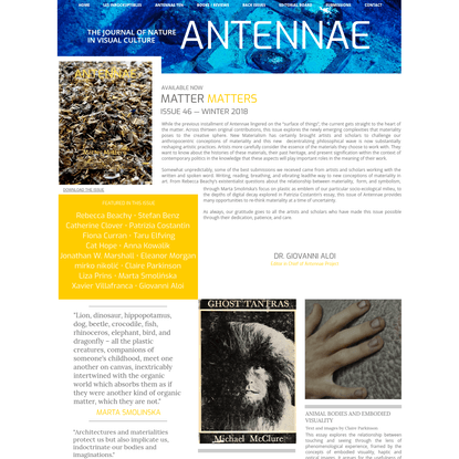 Art and Nature, Antennae: The Journal of Nature in