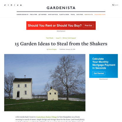 15 Garden Ideas to Steal from the Shakers - Gardenista