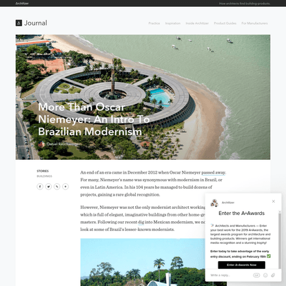 More Than Oscar Niemeyer: An Intro To Brazilian Modernism - Architizer Journal