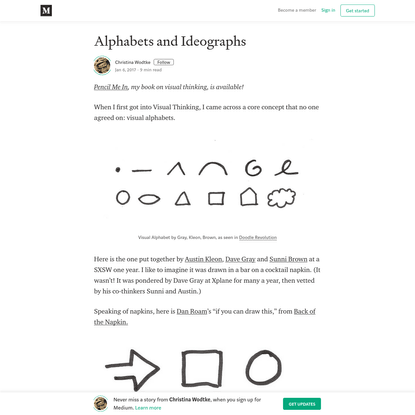 Alphabets and Ideographs - Christina Wodtke - Medium
