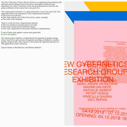 New Cybernetics Poster Design System