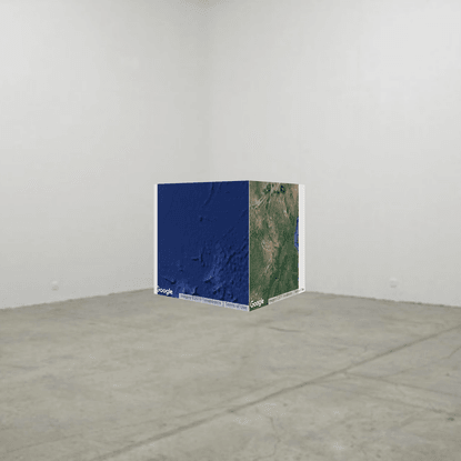 Google Maps as a Sculpture, Jan Robert Leegte, 2013 - Part of the Cobra to Contemporary Collection of Hugo and Carla Brown