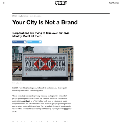 Your City Is Not a Brand