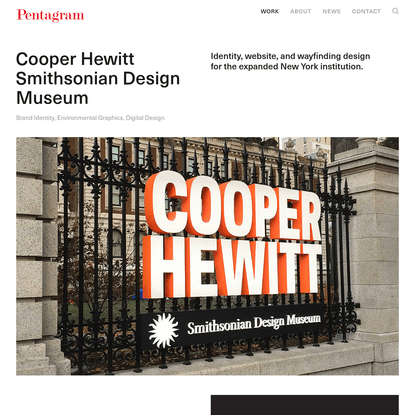 Cooper Hewitt Smithsonian Design Museum - Pentagram