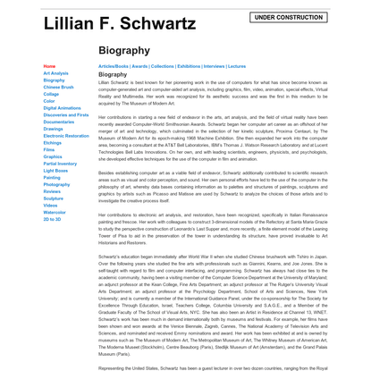 Biography | Lillian F. Schwartz