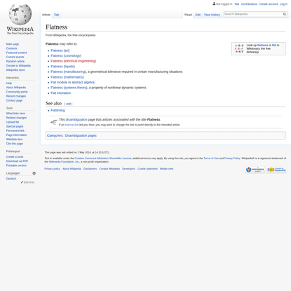 Flatness - Wikipedia