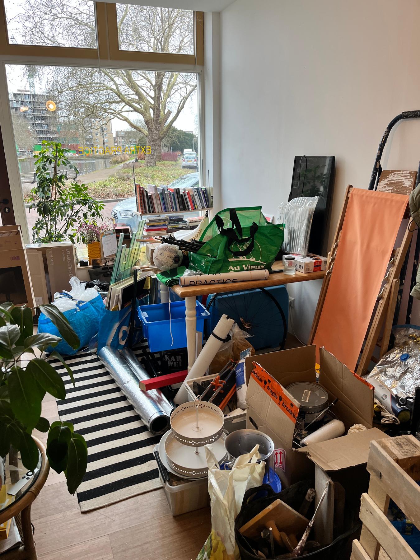 Clearing out the storage space