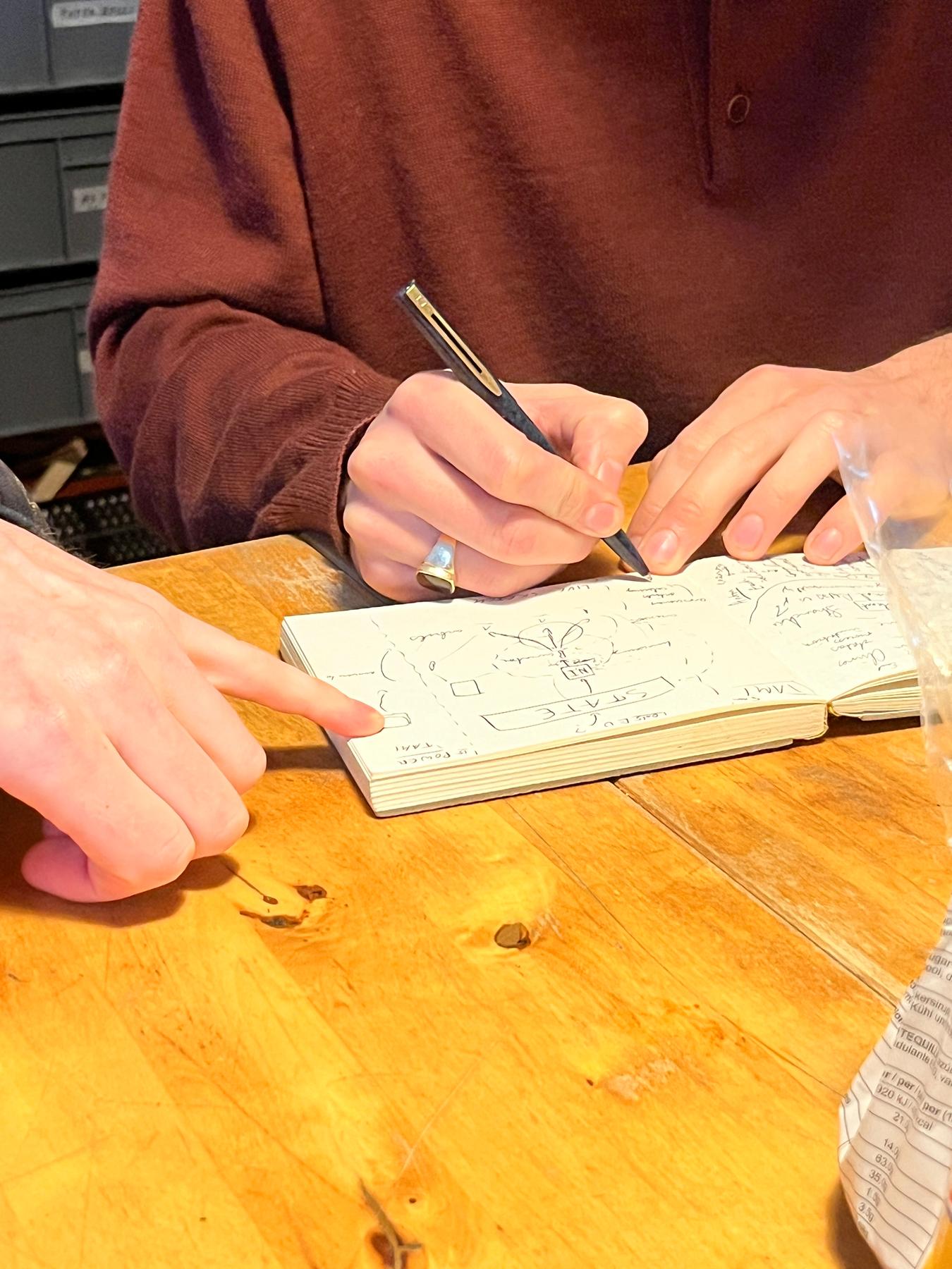 Sketching out panel moderation