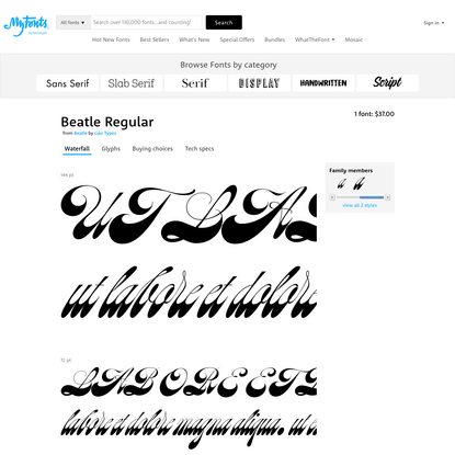 Beatle - Desktop font " MyFonts