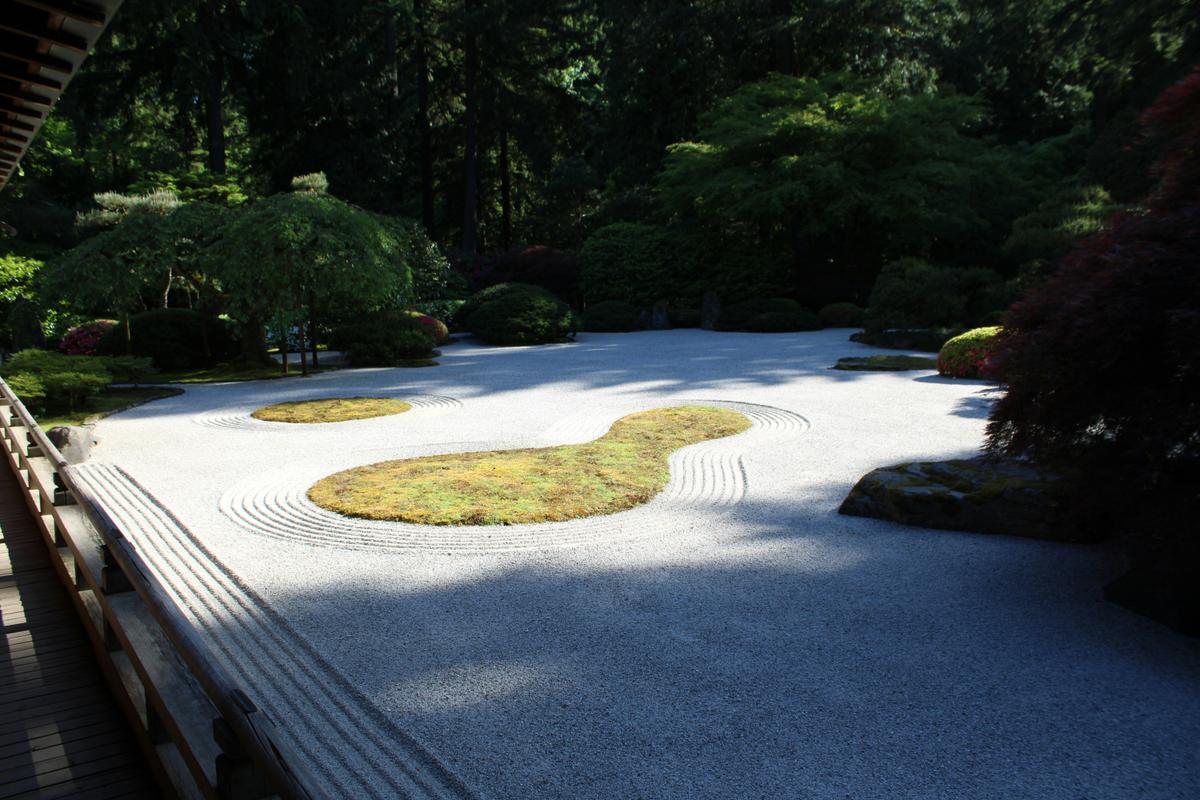 Moss covered Zen Garden