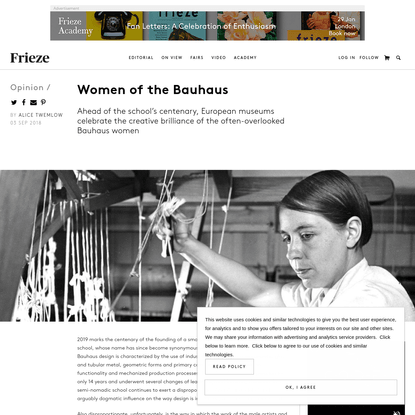 Women of the Bauhaus