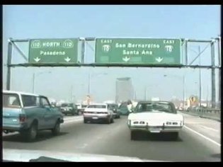 Driving in LA 1989　LAの車窓風景 1989年