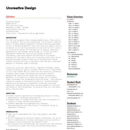 Uncreative Design