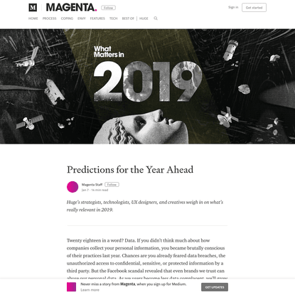 Predictions for the Year Ahead - Magenta