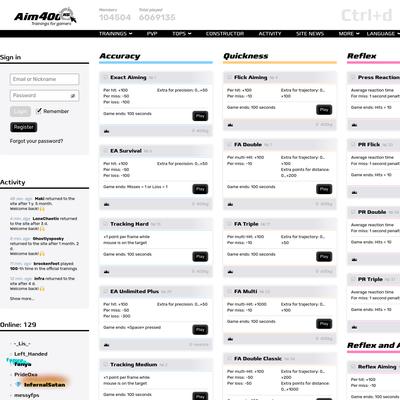 Aim400kg - Trainings for gamers