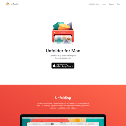 Unfolder - Create papercraft easily