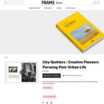City Quitters : Creative Pioneers Pursuing Post-Urban Life