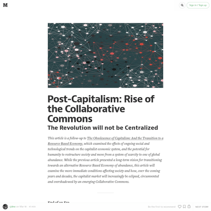 Post-Capitalism: Rise of the Collaborative Commons