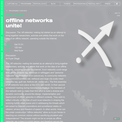 offline networks unite!