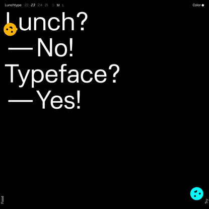 Lunchtype Typeface