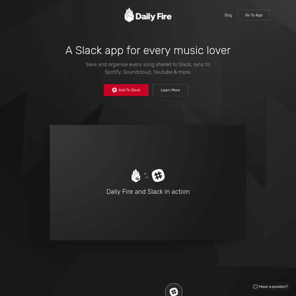 Daily Fire - A Slack App for every music lover