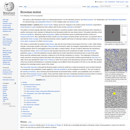 Brownian motion - Wikipedia