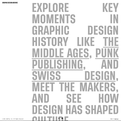 Graphic Design Archive | Webflow