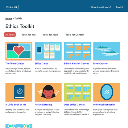Ethics Kit | Methods &amp; tools for ethics in the design process