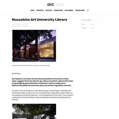 Musashino Art University Library - arcspace.com