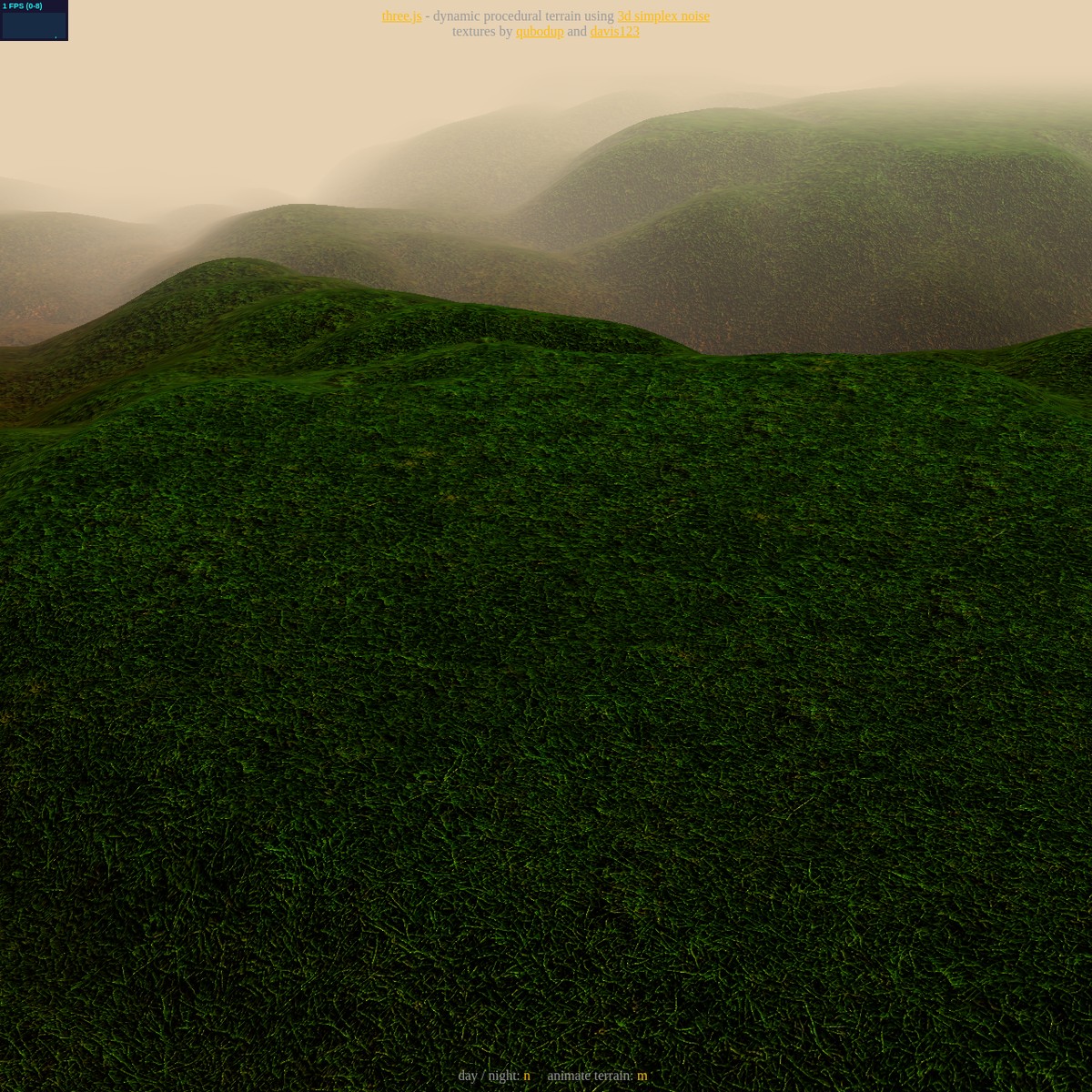 three.js webgl dynamic procedural terrain — Are.na