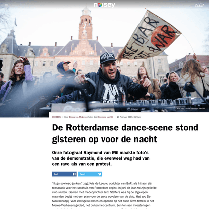 De Rotterdamse dance-scene stond gisteren op voor de nacht