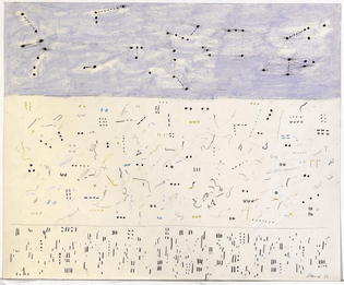 Gene Davis, Deep Six, 1976, pencil, colored pencil and crayon on paper, Smithsonian American Art Museum, Bequest of Florence Coulson Davis, 2000.43.57