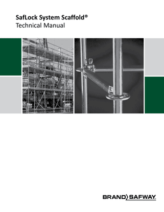 Safway scaffolding "SafLock System" manual