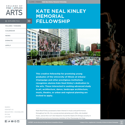 Kate Neal Kinley Memorial Fellowship