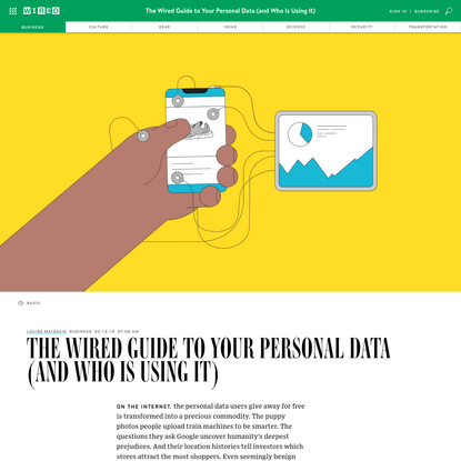 The WIRED Guide to Your Personal Data (and Who Is Using It)