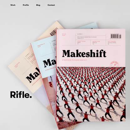 Editorial design, Branding, Packaging, Web Design | Rifle