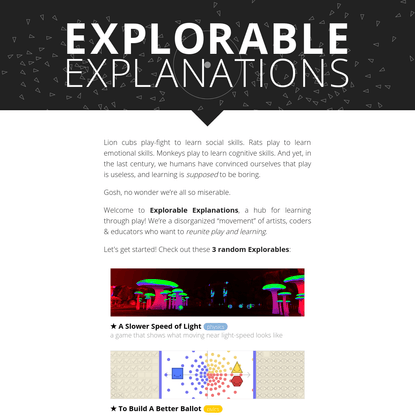 Explorable Explanations