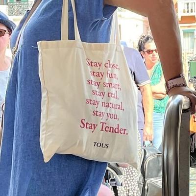 photo capturing the phrase, Stay close, stay fun, stay smart, stay real, stay natural, stay you, Stay Tender.
